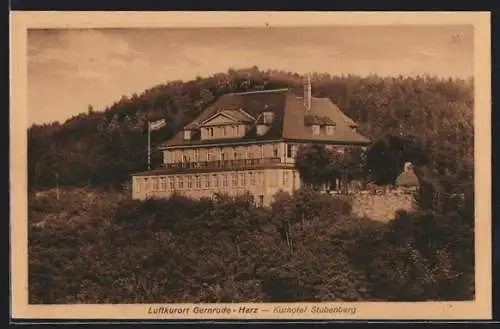 AK Gernrode /Harz, Kurhotel Stubenberg
