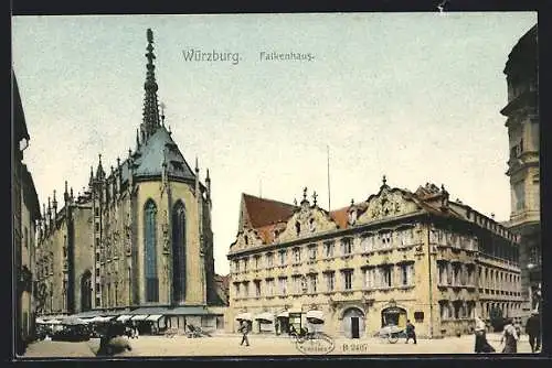 AK Würzburg, Partie am Falkenhaus