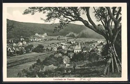 AK Lorsbach / Taunus, Panoramablick von der Bergwiese