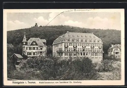 AK Königstein / Taunus, Sanatorium Dr. Amelung in der Altkönigstrasse