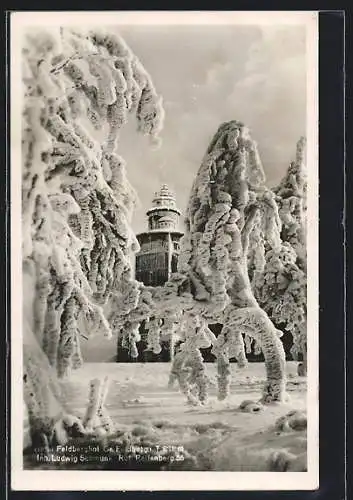 AK Gr. Feldberg i. T., Hotel Feldberghof im Winter