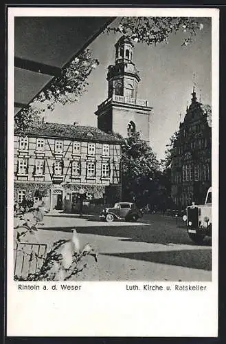 AK Rinteln a. d. Weser, Luth. Kirche und Ratskeller