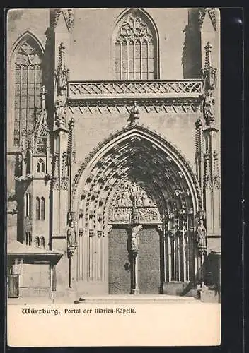 AK Würzburg, Portal der Marienkapelle