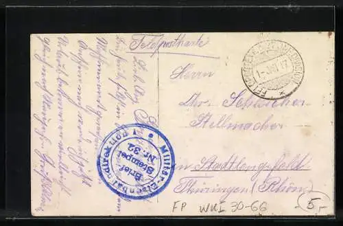 AK Der Stock für den Heimweg, Soldat vor einem Unterstand