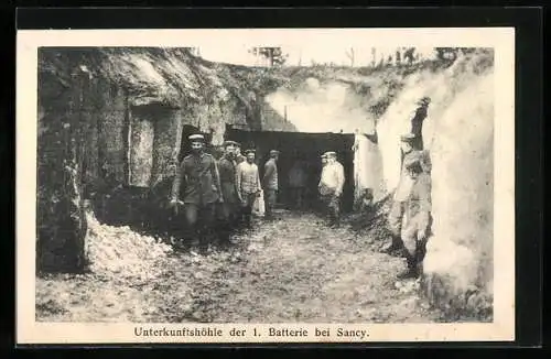 AK Sancy, Unterkunftshöhle der 1. Batterie, Bunker