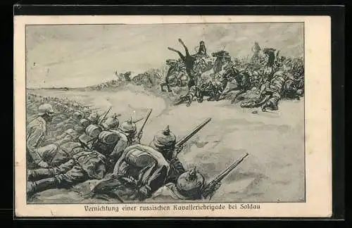 AK Soldau, Vernichtung einer russischen Kavalleriebrigade