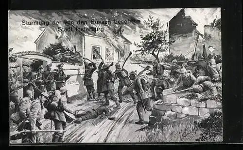 AK Insterburg, Stürmung der von den Russen besetzten Stadt