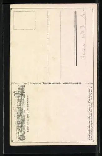 Künstler-AK Arthur Thiele unsign.: Das Drahthindernis