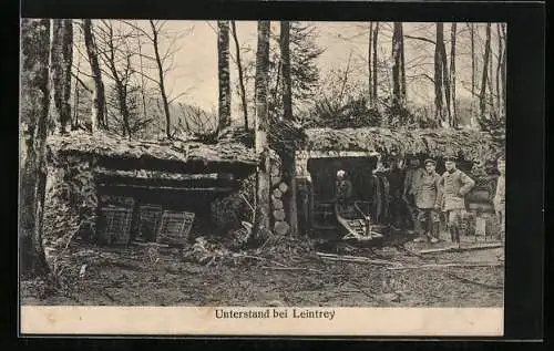 AK Leintrey, Unterstand mit Soldaten