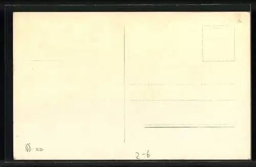 AK Die Bedeutung der Briefmarke, Briefmarkensprache