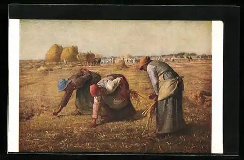 Künstler-AK Les glaneuses, Frauen bei der Ernte