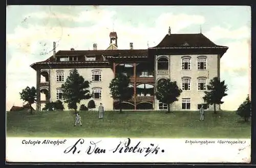 AK Essen /Ruhr, Colonie Altenhof, Erholungshaus