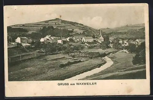 AK Waxweiler /Kr. Prüm, Gesamtansicht mit Umgebung