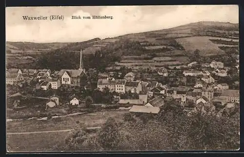 AK Waxweiler / Eifel, Blick vom Hüttenberg