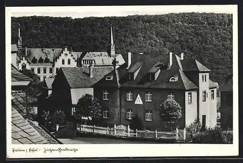 AK Prüm /Eifel, Jugendherberge aus der Vogelschau