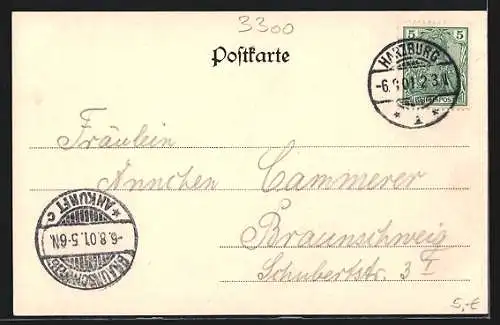 AK Braunschweig, Altstadtmarkt mit Kirche