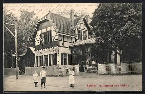AK Aachen, Gasthaus Waldschenke im Stadtwald