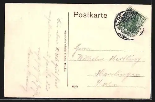 AK Freiburg i. B., Partie an der Kaiserbrücke mit Strassenbahn