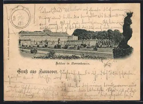 AK Hannover, Schloss in Herrenhausen
