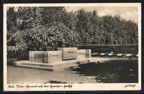AK Kiel, Das Ehrenmahl auf dem Garnisons-Friedhof