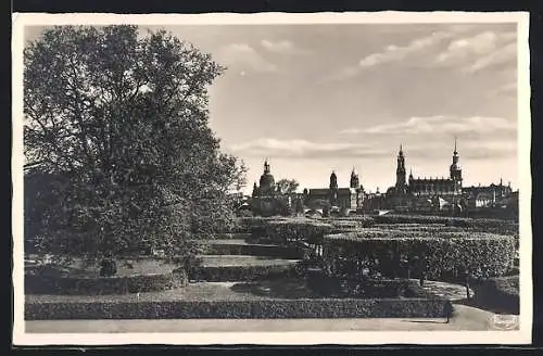 AK Dresden-Neustadt, Blick vom Japanischen Palais