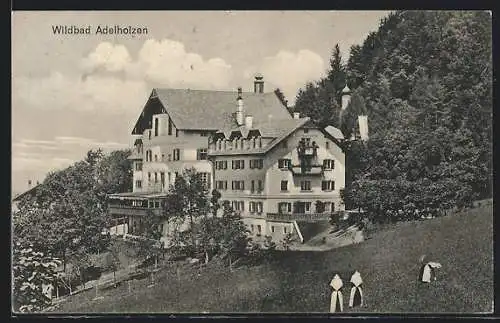 AK Adelholzen, Wildbad Adelholzen aus der Vogelschau