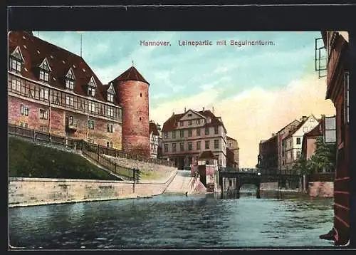 AK Hannover, Leinepartie mit Beguinenturm