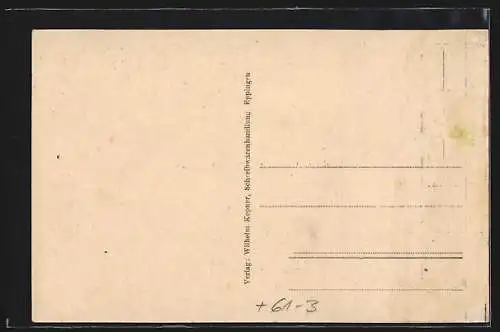 AK Eppingen, im Jahre 1645 nach Merian und 1845