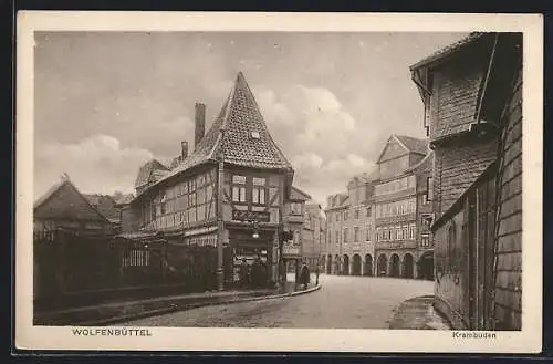 AK Wolfenbüttel, Blick in die Krambuden-Strasse