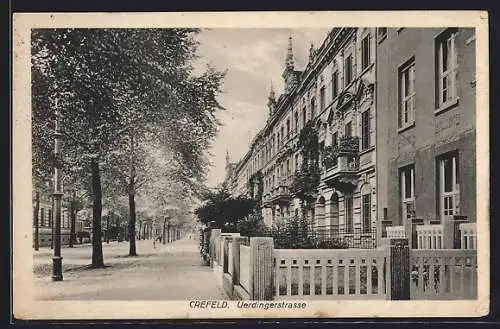 AK Crefeld, Blick in die Uerdingerstrasse