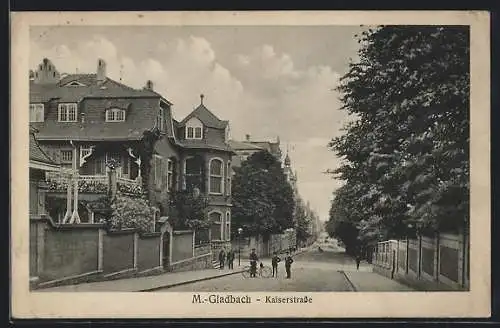 AK Mönchengladbach, Blick in die Kaiserstrasse