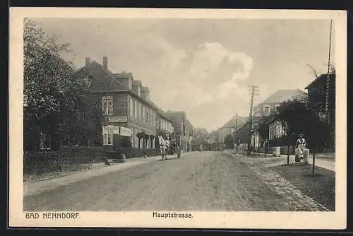 AK Bad Nenndorf, Hauptstrasse mit Hotel Wehmeyer