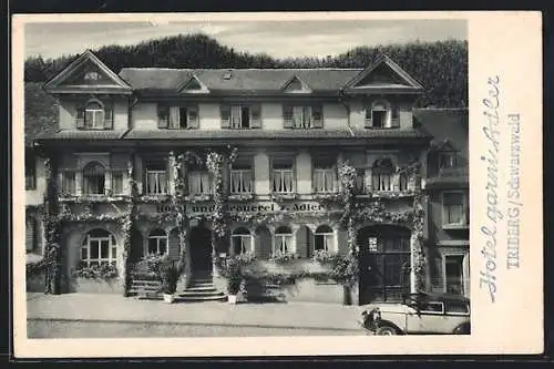 AK Triberg, Hotel und Brauerei Zum Adler