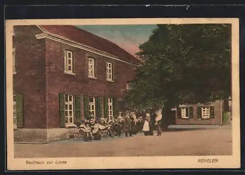 AK Repelen, Partie am Gasthaus zur Linde