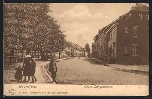 AK Dransfeld, Obere Langestrasse am Gasthaus zur Krone