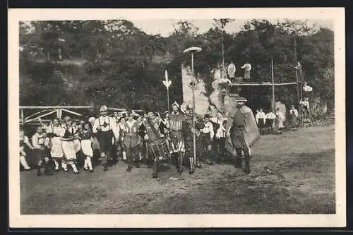 AK Tecklenburg, Dt. Heimatfestspiele 1924, Theaterszene