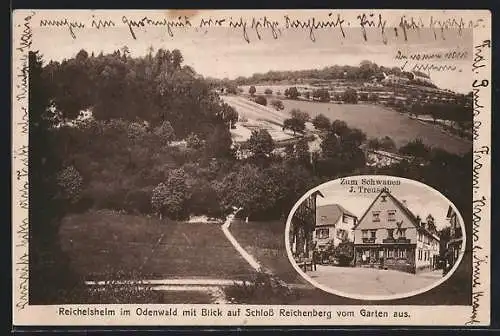 AK Reichelsheim i. Odenwald, Gasthof zum Schwanen von J. Treusch