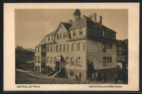 AK Gerolstein /Eifel, Genesungsheim mit Umgebung