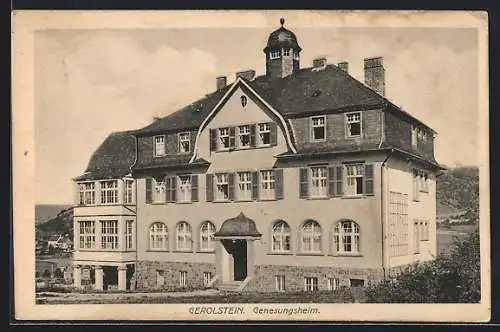 AK Gerolstein /Eifel, Genesungsheim, Frontansicht