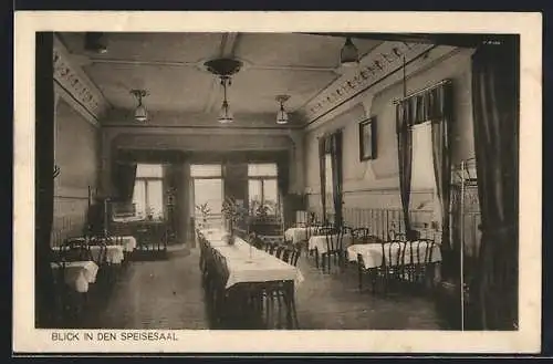 AK Gerolstein, Hotel zur Post M. Müller, Speisesaal