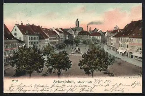 AK Schweinfurt a. M., Marktplatz