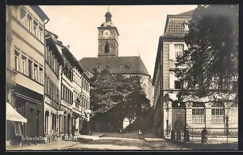 AK Schweinfurt a. M., am Markt