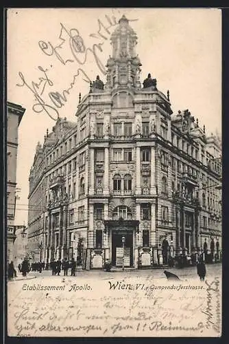 AK Wien, Restaurant Apollo, Gumpendorferstrasse