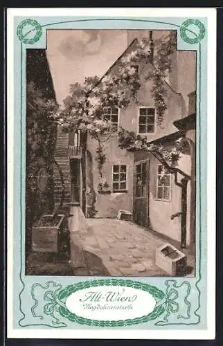 AK Wien, Magdalenenstrasse in der Altstadt