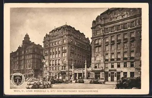 AK Wien, Linke Wienzeile 4, Sitz des Deutschen Schulvereins