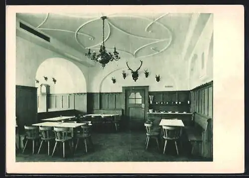 AK Wien, Stieglbräu im Hotel Holzwarth, Innenansicht, Mariahilferstrasse 156