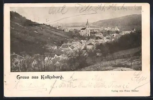 AK Wien, Kalksburg, Totale mit Kirche
