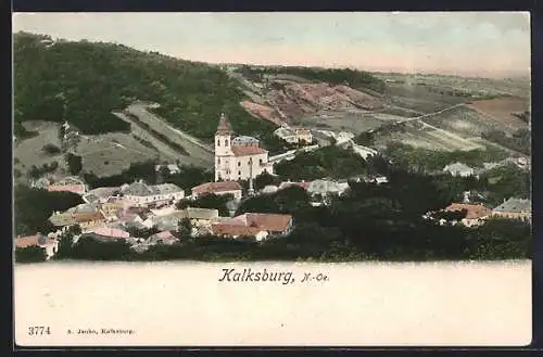 AK Wien, Kalksburg, Panorama mit Kirche