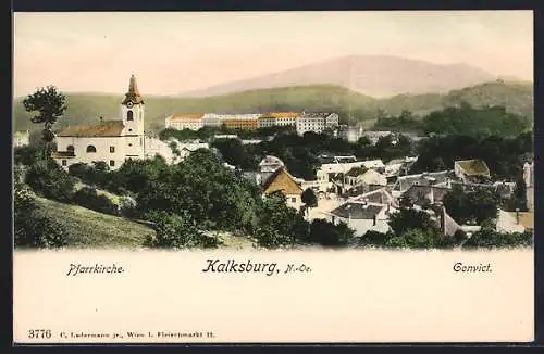 AK Wien, Kalksburg, Pfarrkirche und Convict