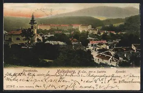 AK Wien-Kalksburg, Pfarrkirche und Konvikt